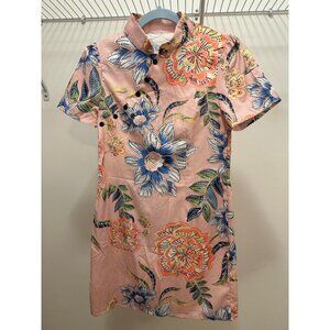 Pink Floral Mini Dress, size S